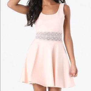 Sale!! NWT. Bebe Veronica lace insert dress.